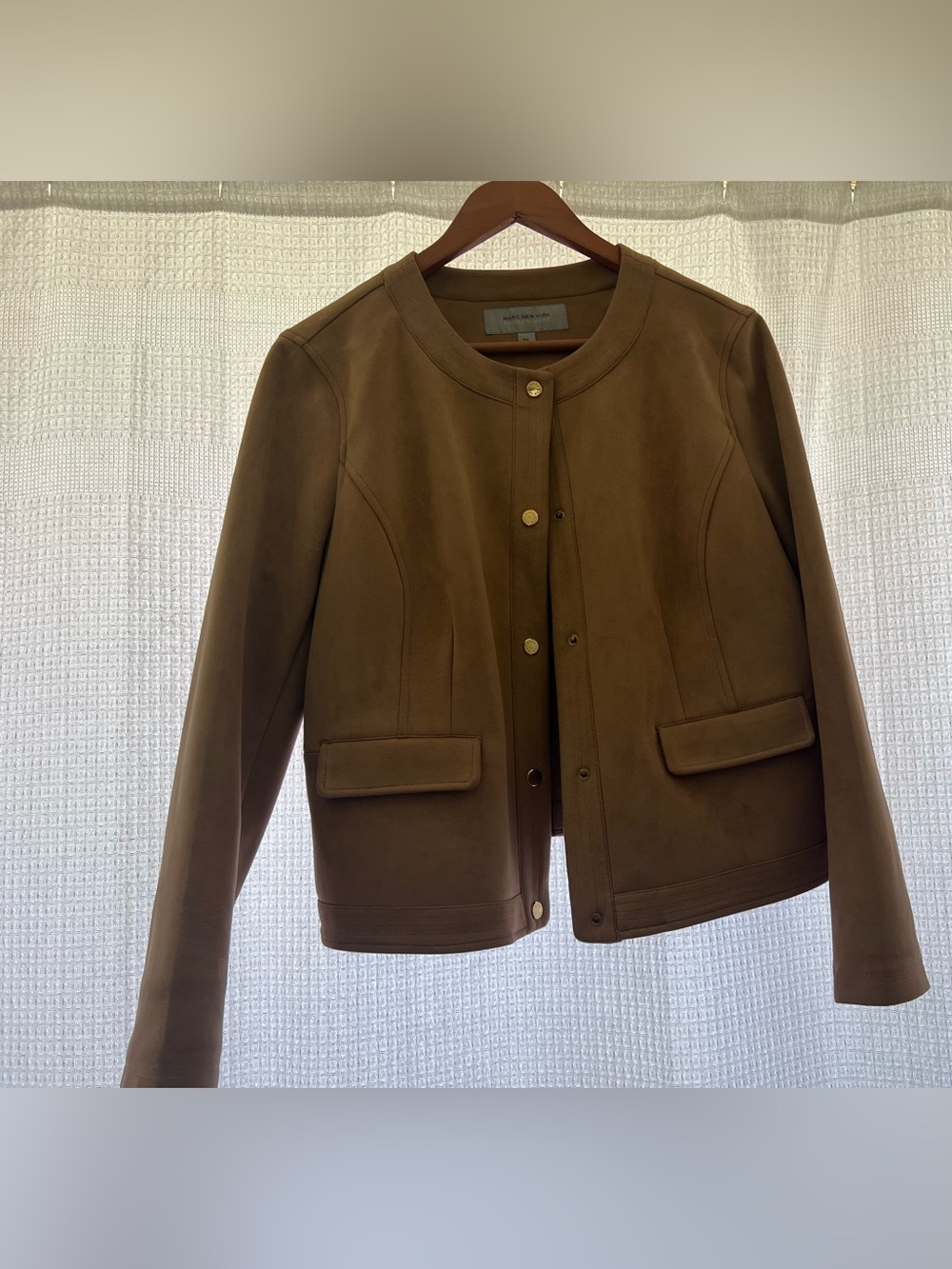 Marc New York Collarless Snap-Front Jacket